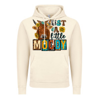 Vintage Artic just a little moody with cow Vintage Hoodie - NancyCooperArtShop