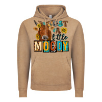 Vintage Coffee just a little moody with cow Vintage Hoodie - NancyCooperArtShop