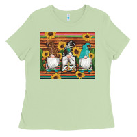 Matcha western gnomes cactus sunflowers serape wooden leopard gemstone Ladies Tee - Artiststas