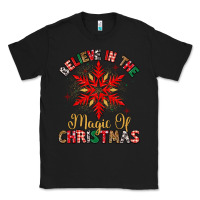 Black believe in the magic of christmas Classic Tee - MaliasSmallBusiness
