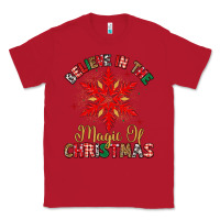 Red believe in the magic of christmas Classic Tee - MaliasSmallBusiness