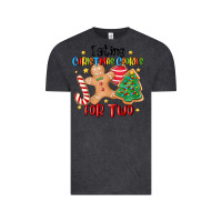 Vintage Black eating christmas cookies for two Vintage Tee - MaliasSmallBusiness