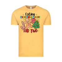 Vintage Mustard eating christmas cookies for two Vintage Tee - MaliasSmallBusiness