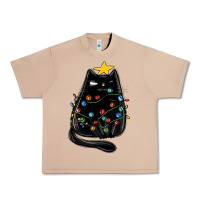 Burro christmas cat with lights Urban Heavy Tee - MaliasSmallBusiness