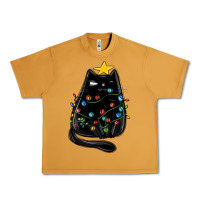 Peanut Butter christmas cat with lights Urban Heavy Tee - MaliasSmallBusiness