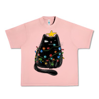 Salmon christmas cat with lights Urban Heavy Tee - MaliasSmallBusiness