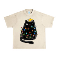 Sandshell christmas cat with lights Urban Heavy Tee - MaliasSmallBusiness
