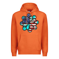 Carrot American flag turquoise gemstone 4th of july Premium Hoodie - CowGirlArtShop