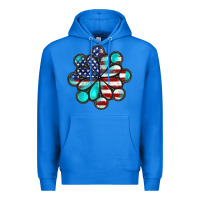True Royal American flag turquoise gemstone 4th of july Premium Hoodie - CowGirlArtShop