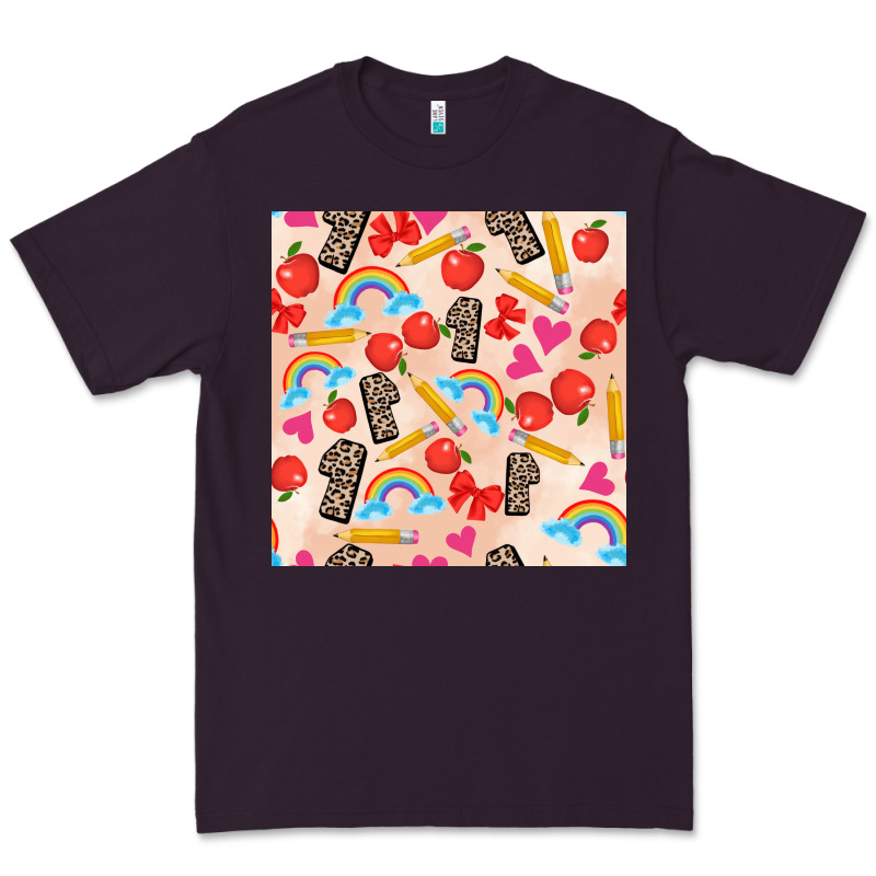 Back To School Seamless Pattern 1 (3600x3600) Premium Tee by AdoDesignShop | Teevron