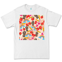 White back to school seamless pattern 1 (3600x3600) Premium Tee - AdoDesignShop