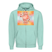 Seafoam love the world like the one Zipper Hoodie - TumblerDesignByShophia