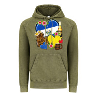 Vintage Olive el salvador hearts Vintage Hoodie - NancyCooperArtShop
