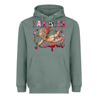 Sage i am with cupid Heavyweight Hoodie - OliviaCreatesArt