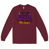 Burgundy I put the Boo in Boujie Long Sleeve Tee - RacoonDesign