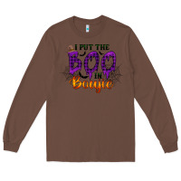 Chestnut I put the Boo in Boujie Long Sleeve Tee - RacoonDesign