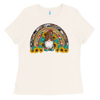 Bone western gnome gemstones sunflowers rainbow Ladies Tee - Artiststas