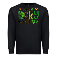 Black One lucky auntie St. Patrick's Premium Sweatshirt - OliviaCreatesArt