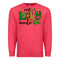 Cardinal One lucky auntie St. Patrick's Premium Sweatshirt - OliviaCreatesArt