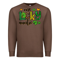 Chestnut One lucky auntie St. Patrick's Premium Sweatshirt - OliviaCreatesArt