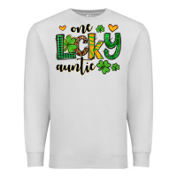 Dove Grey One lucky auntie St. Patrick's Premium Sweatshirt - OliviaCreatesArt