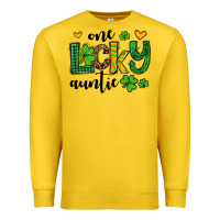 Lemon One lucky auntie St. Patrick's Premium Sweatshirt - OliviaCreatesArt