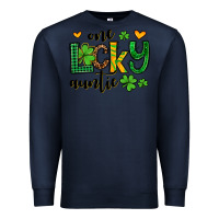 Navy One lucky auntie St. Patrick's Premium Sweatshirt - OliviaCreatesArt