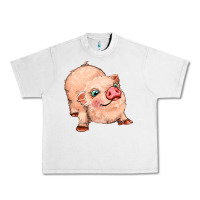 Lunar Rock pig Urban Heavy Tee - MaliasSmallBusiness