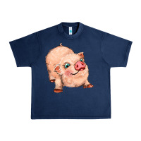 Navy pig Urban Heavy Tee - MaliasSmallBusiness