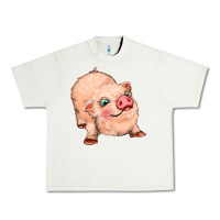 Pistachio pig Urban Heavy Tee - MaliasSmallBusiness