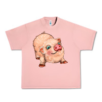 Salmon pig Urban Heavy Tee - MaliasSmallBusiness