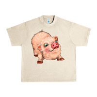 Sandshell pig Urban Heavy Tee - MaliasSmallBusiness