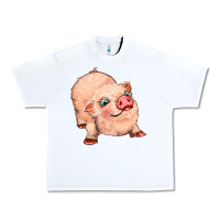 White pig Urban Heavy Tee - MaliasSmallBusiness