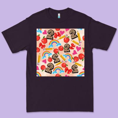 Back To School Seamless Pattern 2 (3600x3600) Premium Tee Designed By Adodesignshop