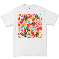 White back to school seamless pattern 2 (3600x3600) Premium Tee - AdoDesignShop