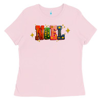 Bubblegum Pink noel Ladies Tee - AdoDesignShop
