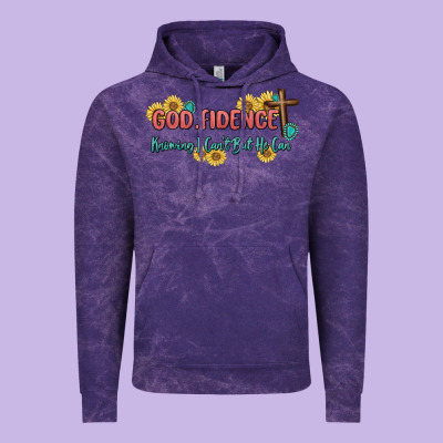 God Fidence Vintage Hoodie Designed By Maliassmallbusiness