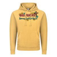Vintage Mustard god fidence Vintage Hoodie - MaliasSmallBusiness