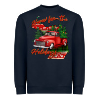 Navy home for the holidays michigan Heavyweight Sweatshirt - BarkalooDesign