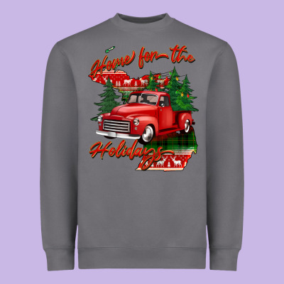 Home For The Holidays Michigan Heavyweight Sweatshirt Designed By Barkaloodesign