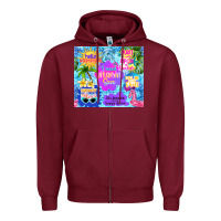 Burgundy i need vitamin sea Zipper Hoodie - TumblerDesignByShophia