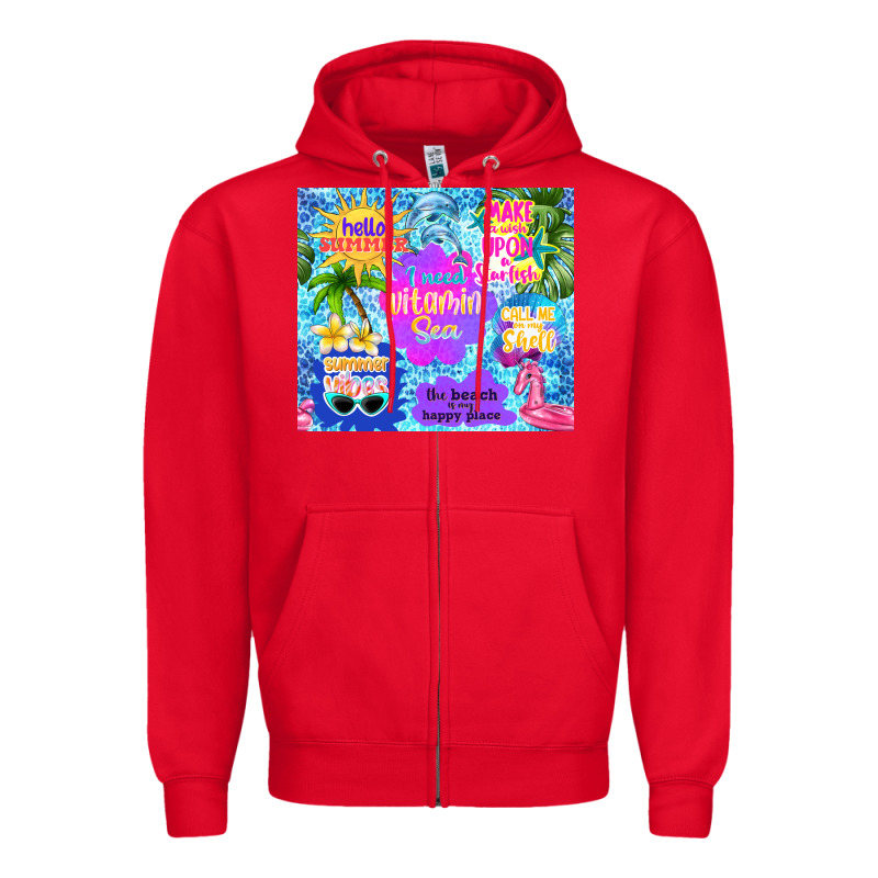 I Need Vitamin Sea Zipper Hoodie by TumblerDesignByShophia | Teevron