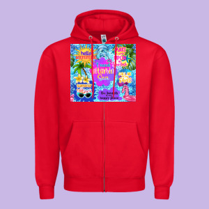I Need Vitamin Sea Zipper Hoodie Designed By Tumblerdesignbyshophia