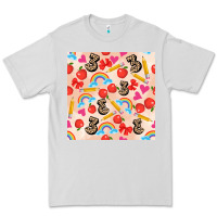 Dove Grey back to school seamless pattern 3 (3600x3600) Premium Tee - AdoDesignShop