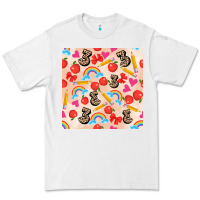 White back to school seamless pattern 3 (3600x3600) Premium Tee - AdoDesignShop