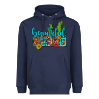 Navy beautiful crazy olivia Heavyweight Hoodie - OliviaCreatesArt