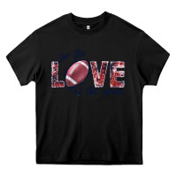Black football love of the game Heavy Core Tee - JahusDesignShop