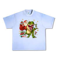 Grape Ice Christmas dinosaur Urban Heavy Tee - MaliasSmallBusiness