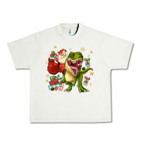 Pistachio Christmas dinosaur Urban Heavy Tee - MaliasSmallBusiness