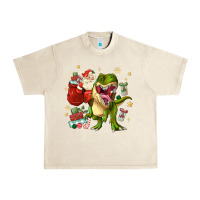 Sandshell Christmas dinosaur Urban Heavy Tee - MaliasSmallBusiness